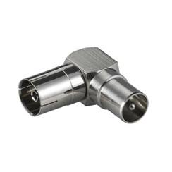 Adapter antenski GOOBAY, IEC (M) na antenski IEC (Ž), kutni, bulk-13
