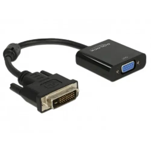 Adapter DELOCK, DVI 24+1 (M) na VGA 15 PIN HD (Ž) 65658-3