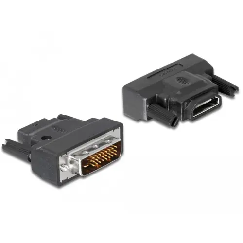 Adapter DELOCK, DVI 24+1 pin M HDMI Ž wi/LED 65024-1