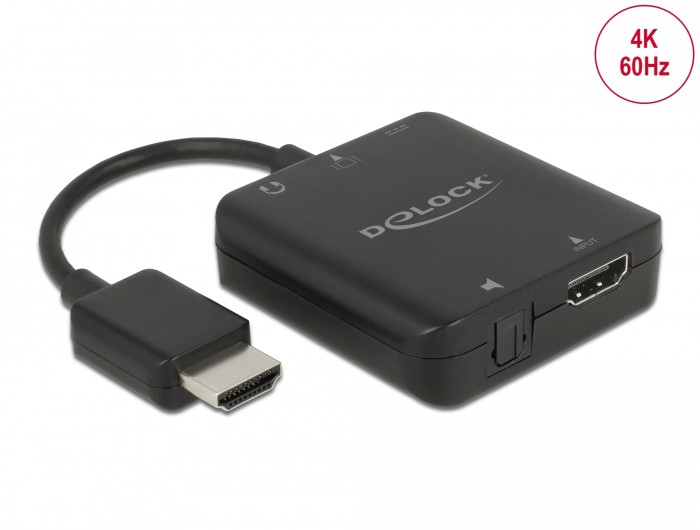 Adapter DELOCK, HDMI Audio Extractor 4K 60 Hz 63333-3