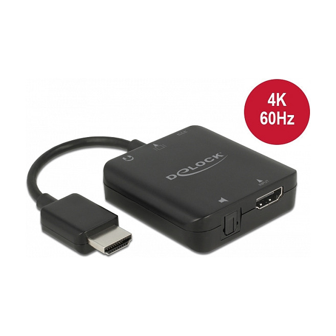 Adapter DELOCK, HDMI Audio Extractor 4K 60 Hz 63333-11