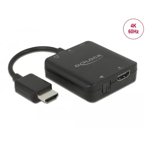 Adapter DELOCK, HDMI Audio Extractor 4K 60 Hz 63333-1