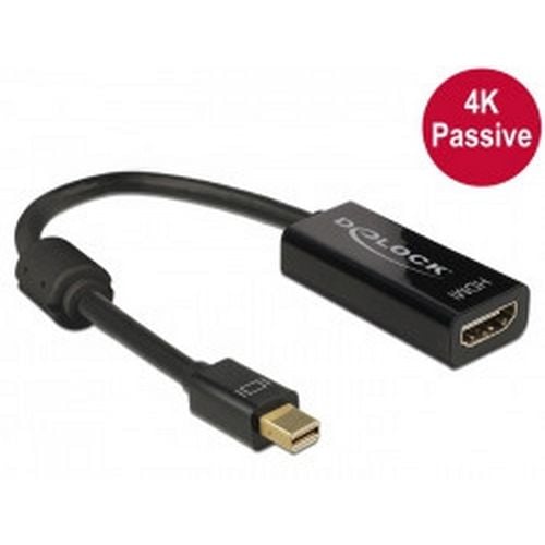 Adapter DELOCK, mini DP 1.2 (M) na HDMI (Ž), crni, blister-2