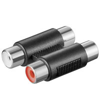 Adapter GOOBAY, 2x RCA (Ž) na 2x RCA (Ž), bulk-11