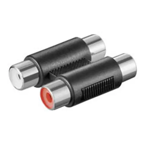 Adapter GOOBAY, 2x RCA (Ž) na 2x RCA (Ž), bulk