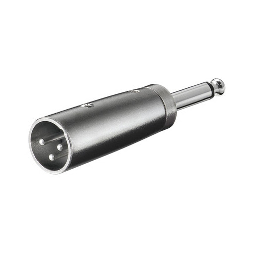 Adapter GOOBAY, 6.35mm TS (M) na XLR3 (M), bulk-12