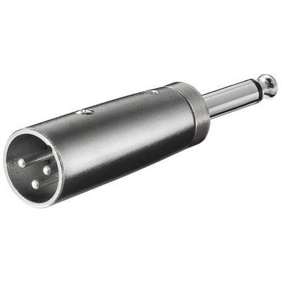 Adapter GOOBAY, 6.35mm TS (M) na XLR3 (M), bulk-5