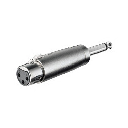 Adapter GOOBAY, 6.35mm TS (M) na XLR3 (Ž), bulk-12