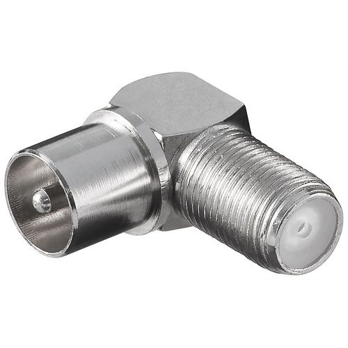 Adapter GOOBAY, F konektor (Ž) na antenski (M), kutni-2