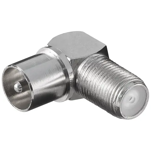 Adapter GOOBAY, F konektor (Ž) na antenski (M), kutni-1