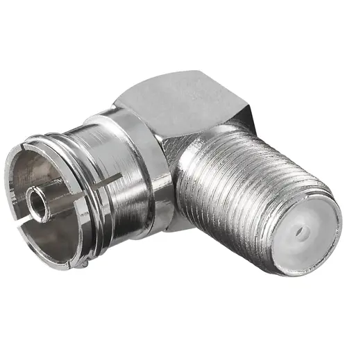 Adapter GOOBAY, F konektor (Ž) na antenski (Ž), kutni-1