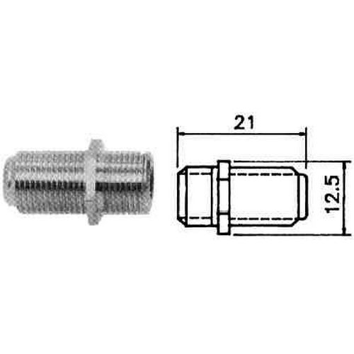 Adapter GOOBAY, F konektor (Ž) na F konektor (Ž), ravni, bulk-2