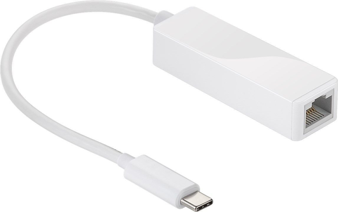 Adapter GOOBAY, USB Type-C (M) na GB LAN RJ45, bijeli, bulk-18