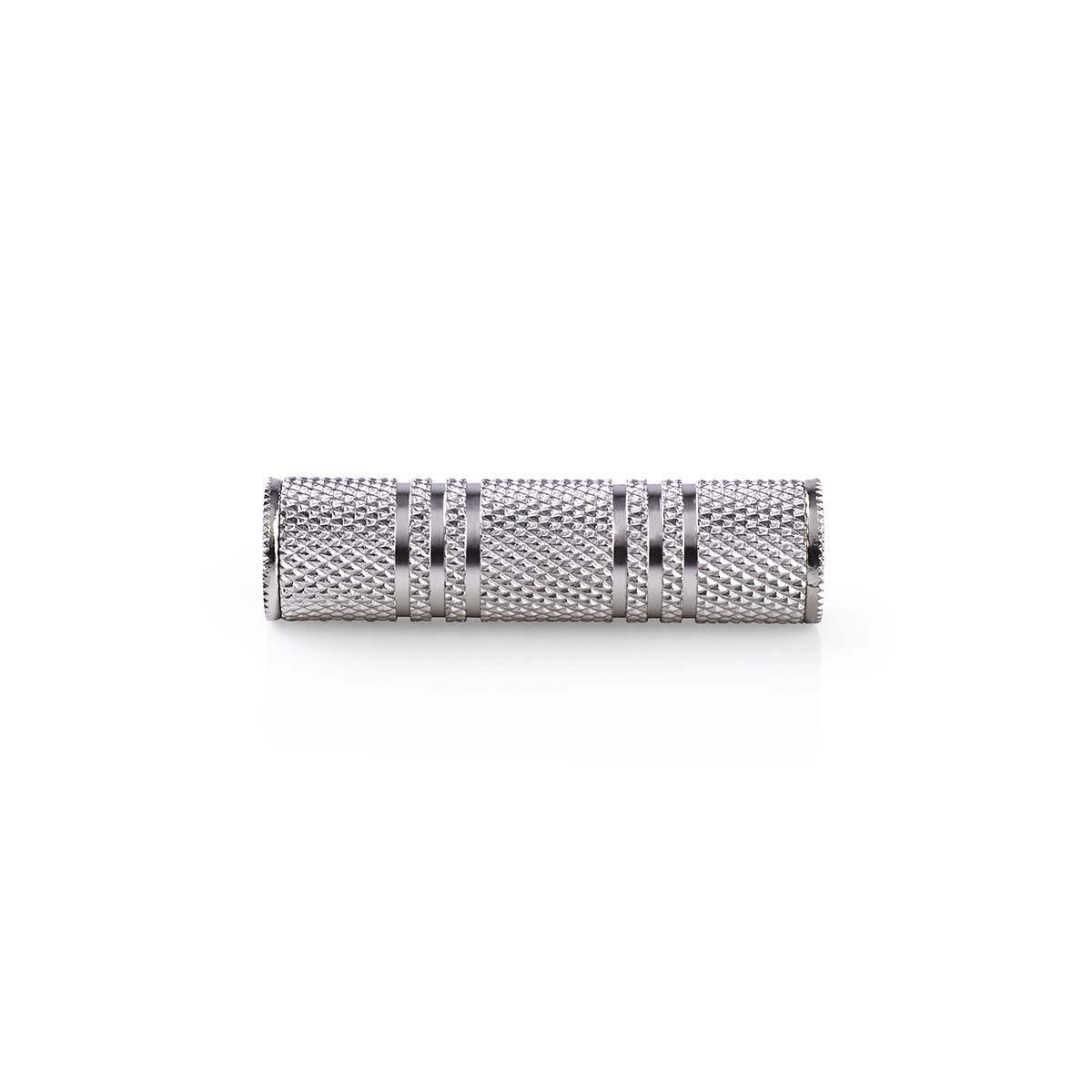 Adapter NEDIS, 3.5 mm TRS (Ž) na 3.5 mm TRS (Ž), srebrni, blister-5