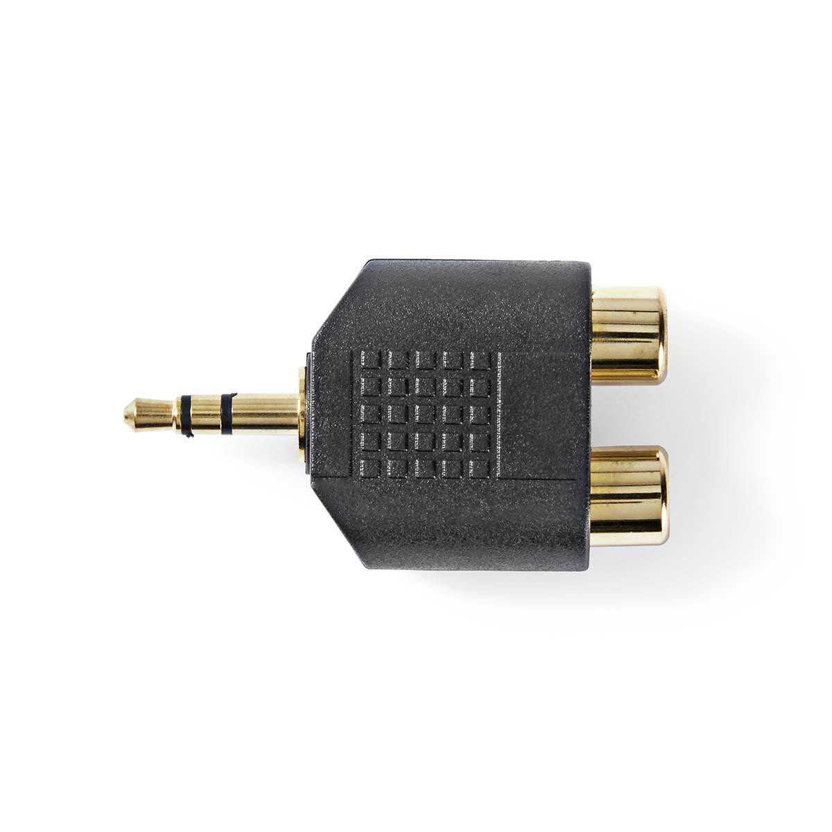 Adapter NEDIS, 3.5mm TRS (M) na 2x RCA (Ž), pozlaćeni, bulk-6