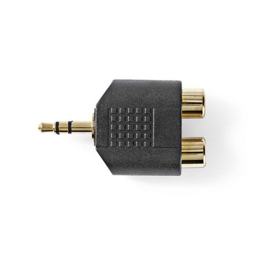 Adapter NEDIS, 3.5mm TRS (M) na 2x RCA (Ž), pozlaćeni, bulk-2