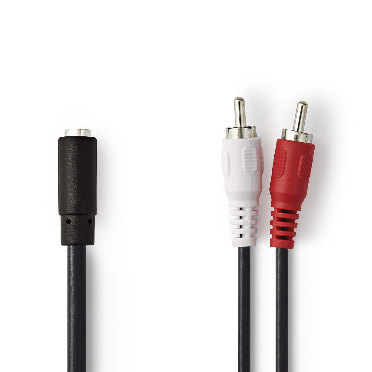 Adapter NEDIS, 3.5mm TRS (Ž) na 2x RCA (M), blister-11