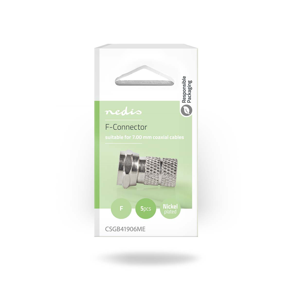 Adapter NEDIS, F-Connector (M), set 5 kom, 75 Ohm-5