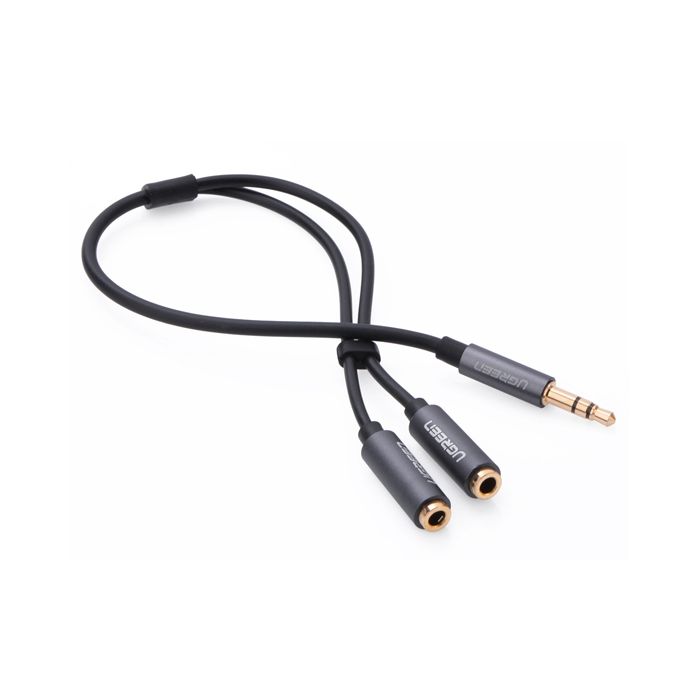 Adapter UGREEN, 3.5mm (M) na 2x3.5mm (Ž), 0.2m, za slušalice-2