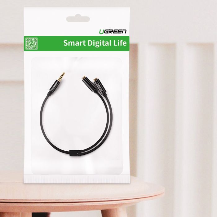 Adapter UGREEN, 3.5mm (M) na 2x3.5mm (Ž), 0.2m, za slušalice-14