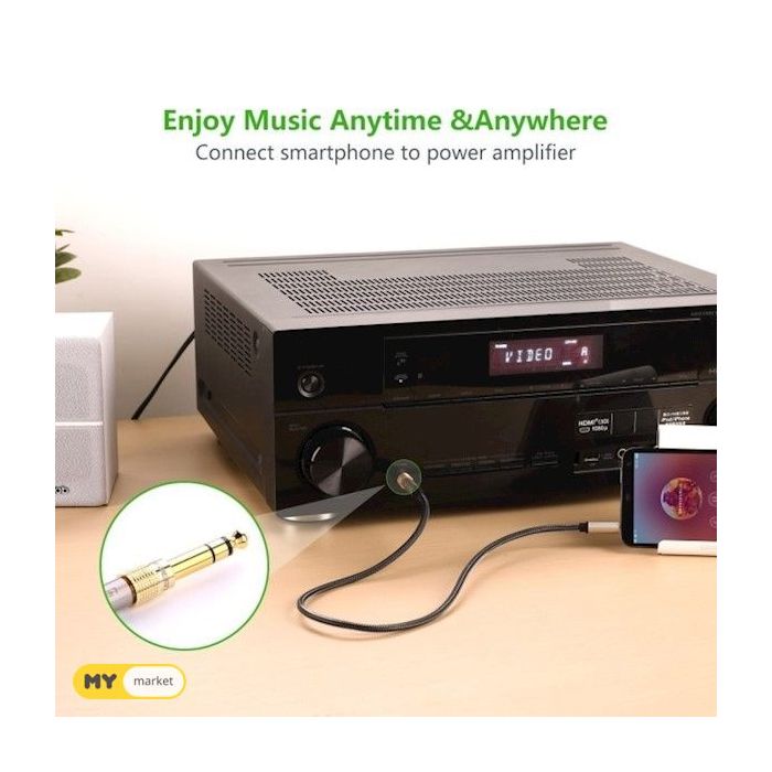 Adapter UGREEN, 6.5mm (M) na 3.5mm (Ž)-13