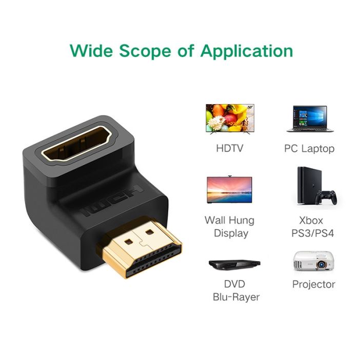 Adapter UGREEN, HDMI (M) na (Ž), kutni prema dolje-14