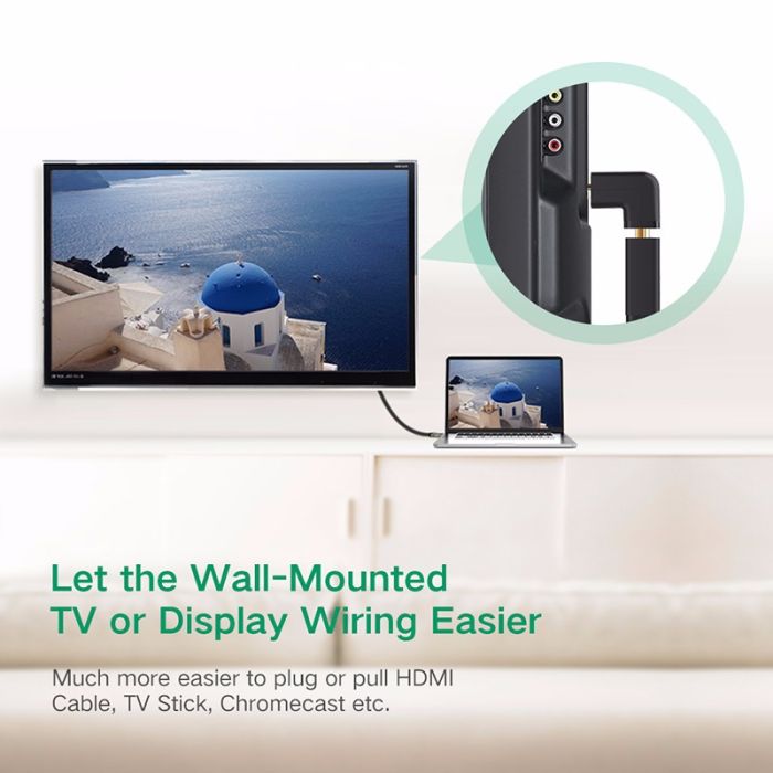 Adapter UGREEN, HDMI (M) na (Ž), kutni, prema gore-15