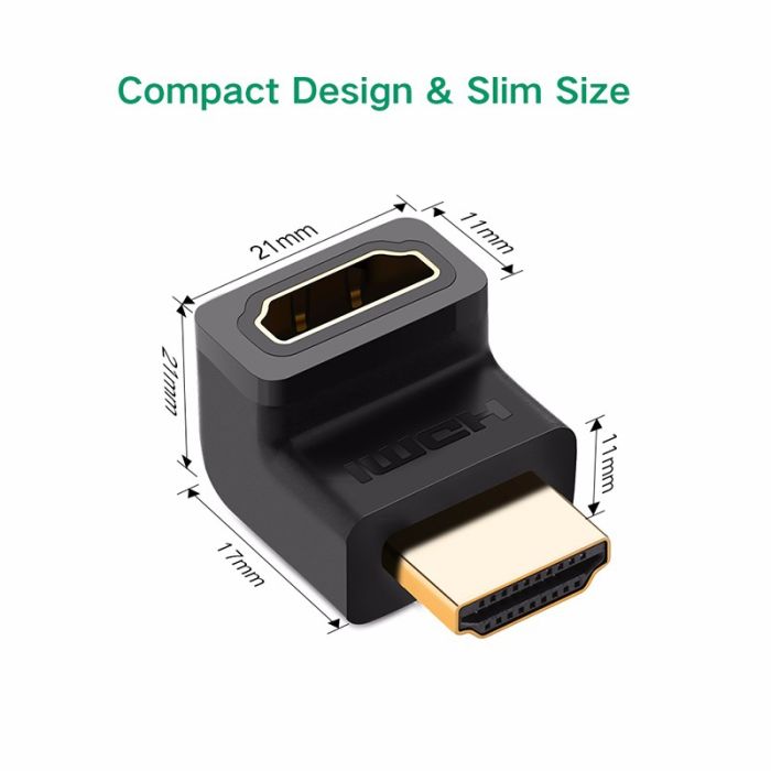 Adapter UGREEN, HDMI (M) na (Ž), kutni, prema gore-13