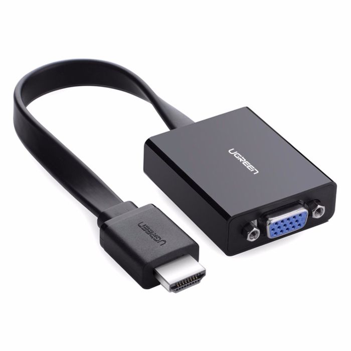 Adapter UGREEN, HDMI (M) na VGA (Ž) +3.5mm, crni-3