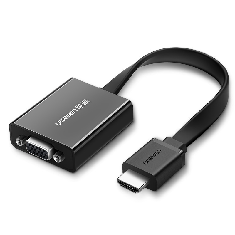 Adapter UGREEN, HDMI (M) na VGA (Ž) +3.5mm, crni-9
