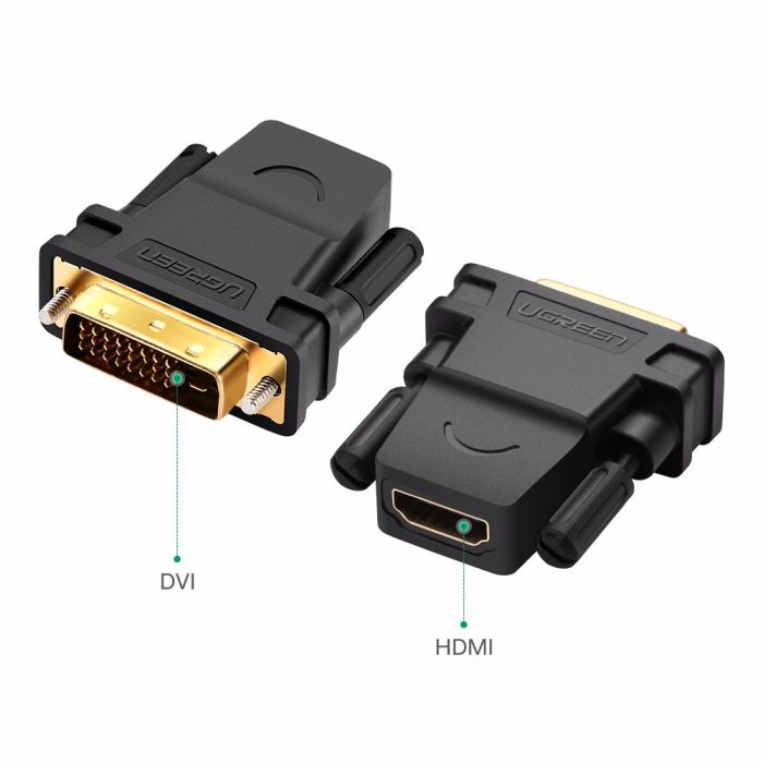 Adapter UGREEN HDMI (Ž) na DVI (M) crni-2