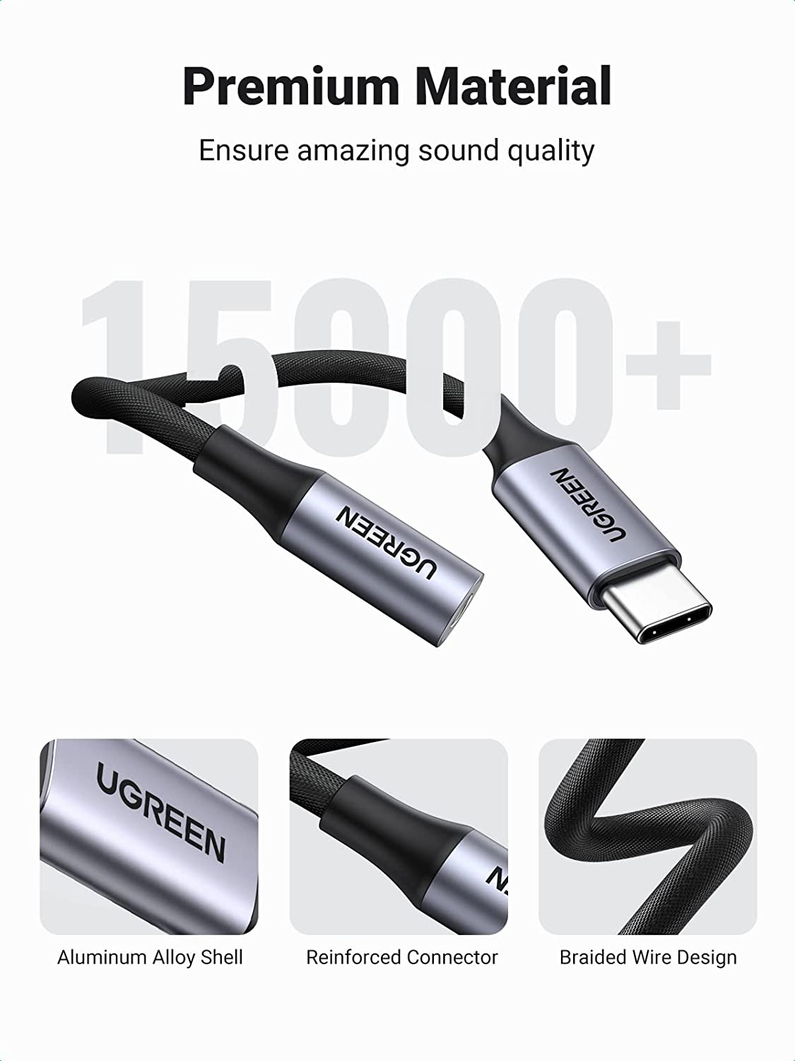 USB-C na 3.5mm Audio Adapter UGREEN (za iPad Pro, Samsung..)-10