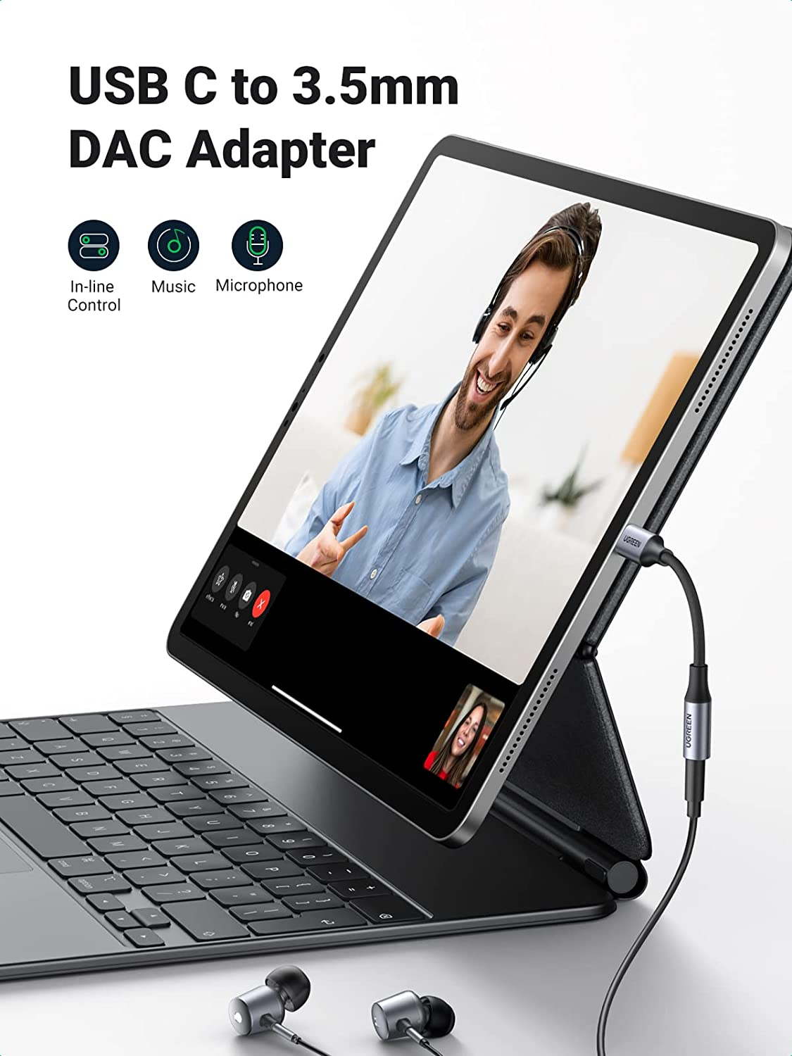 USB-C na 3.5mm Audio Adapter UGREEN (za iPad Pro, Samsung..)-5