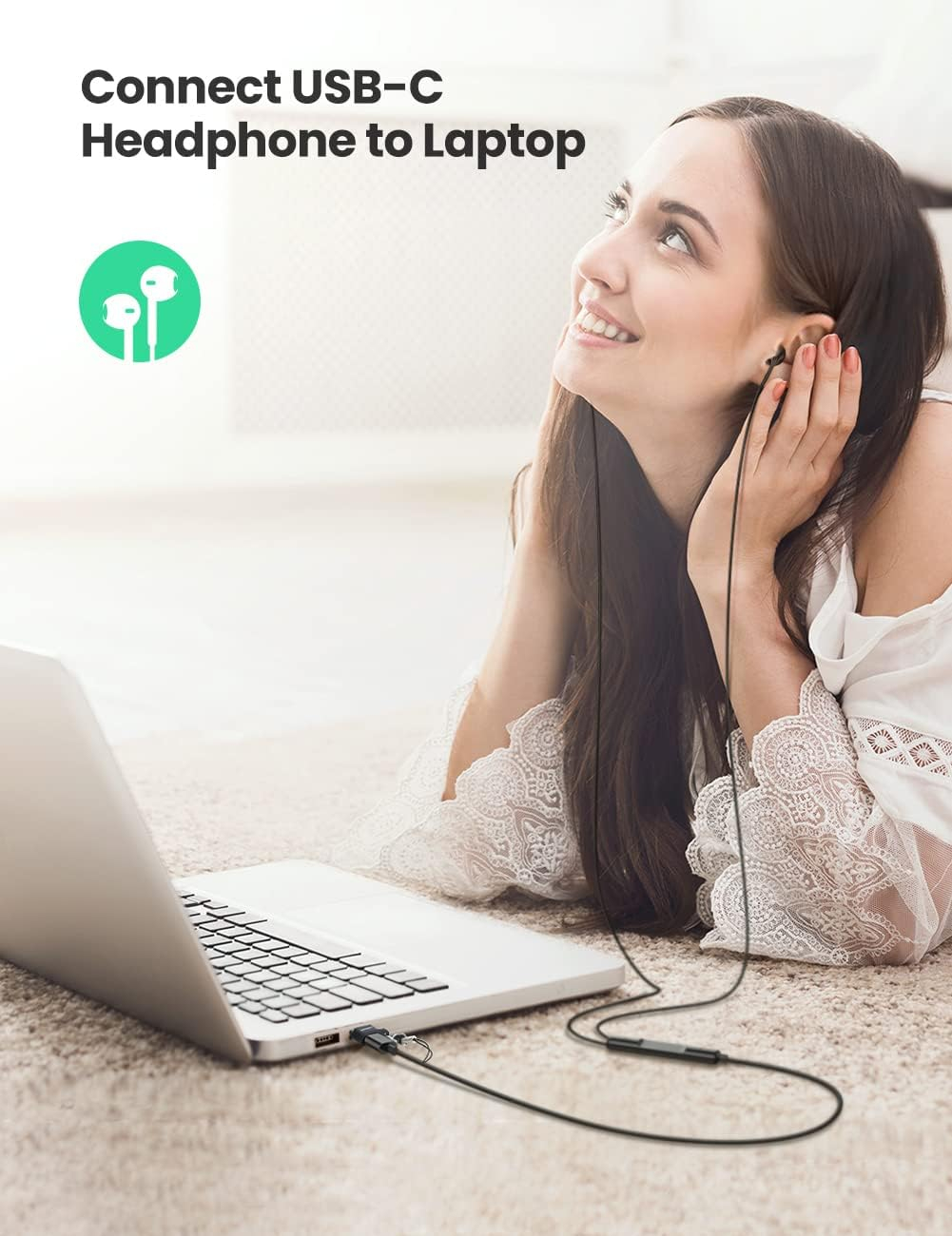 Adapter UGREEN USB-A (M) na USB-C (Ž) crni-4