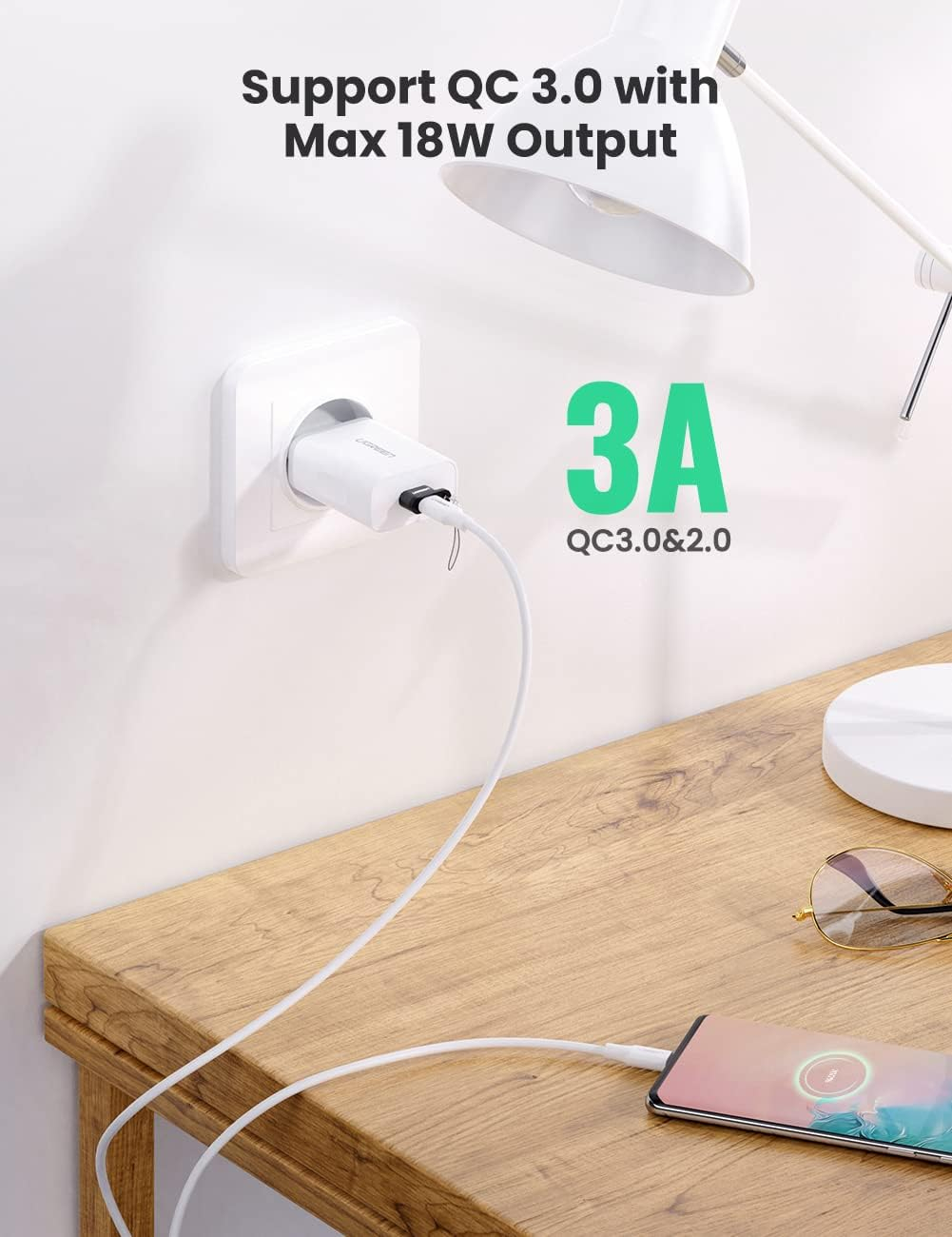 Adapter UGREEN USB-A (M) na USB-C (Ž) crni-2