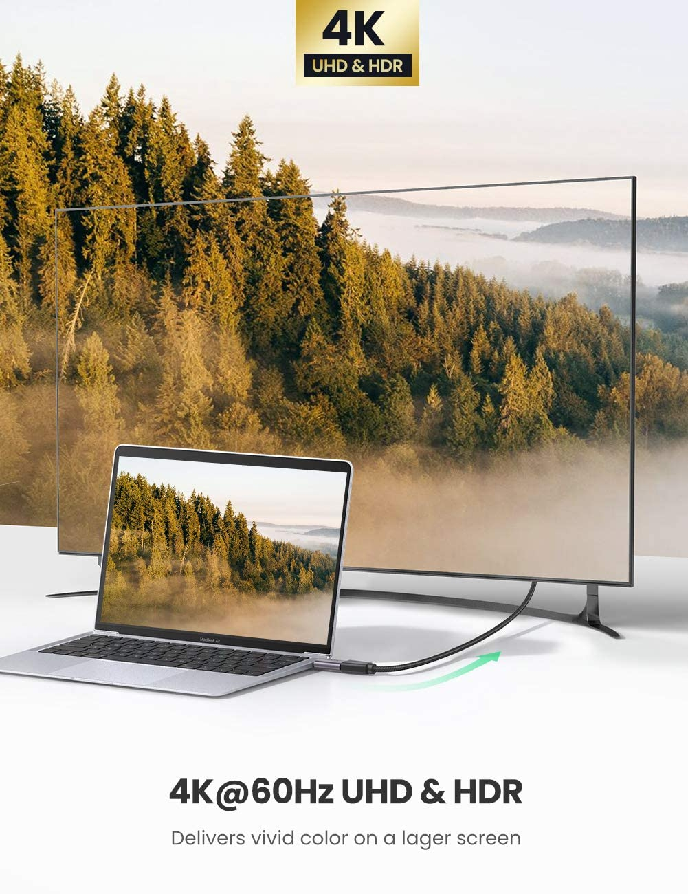 Adapter UGREEN, USB-C na HDMI (Ž) bez PD-11