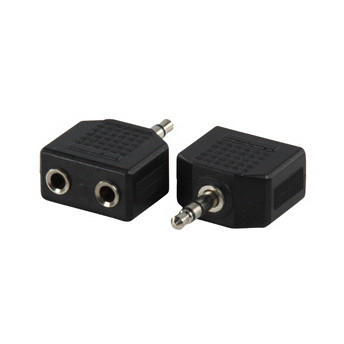 Adapter VALUELINE, 3.5mm TRS (M) na 3.5mm TRS (Ž) + 3.5mm TRS (Ž)-9