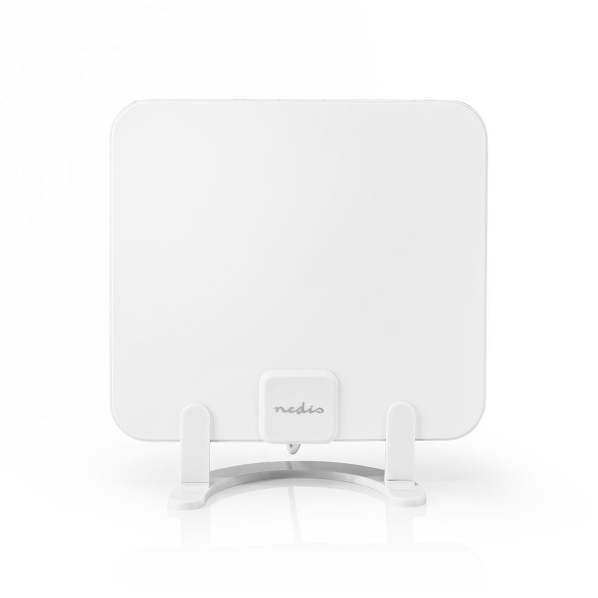 Antena NEDIS DVB-T/T2, 0-25km, sobna, 30dB, FM/VHF/UHF, LTE 700 filter, DAB, aktivna, bijela-9