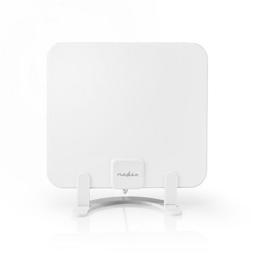 Antena NEDIS DVB-T/T2, 0-25km, sobna, 30dB, FM/VHF/UHF, LTE 700 filter, DAB, aktivna, bijela-6