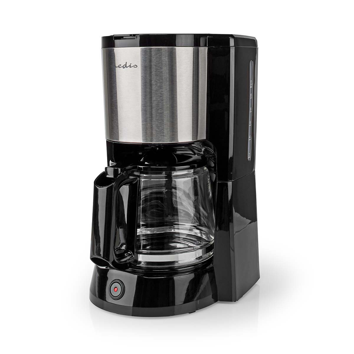 Aparat za kavu NEDIS KACM260EBK, filter, 1.5l, 1000W, crno srebrni-3