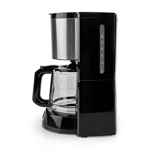 Aparat za kavu NEDIS KACM260EBK, filter, 1.5l, 1000W, crno srebrni-1