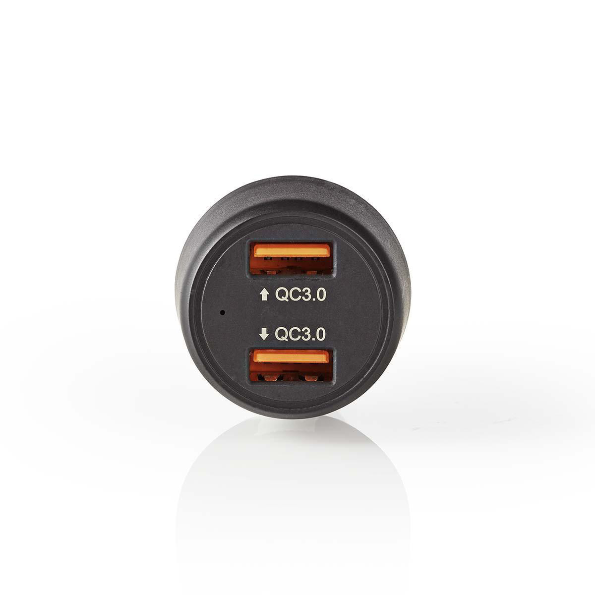 Auto punjač NEDIS CCQC600ABK, 36W, 2x USB, crni-8