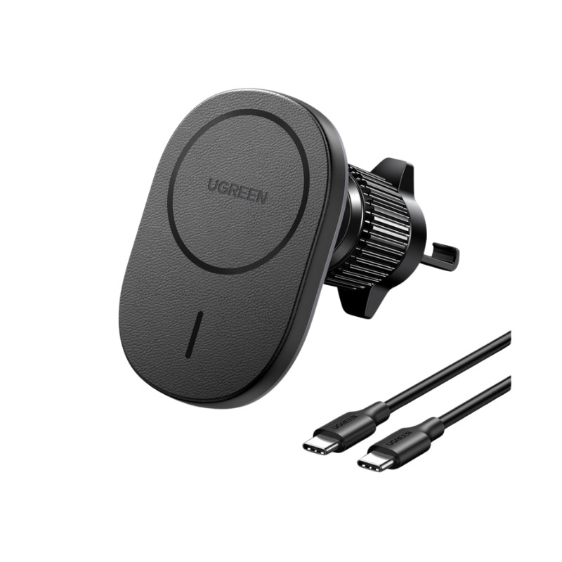 Auto punjač UGREEN MagSafe, 15W, magnetni, bežični/indukcijski, crni-23