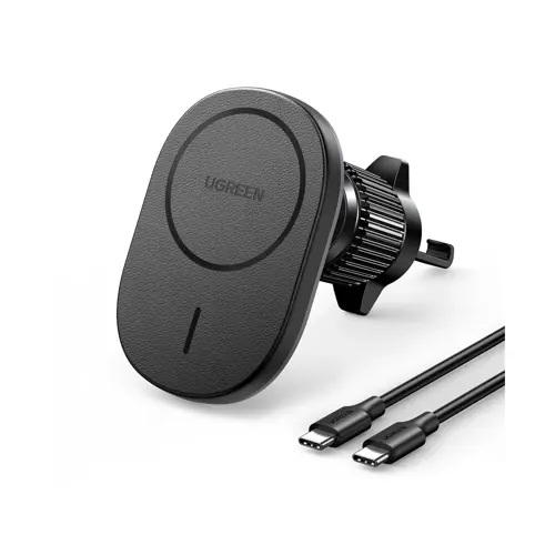 Auto punjač UGREEN MagSafe, 15W, magnetni, bežični/indukcijski, crni-13