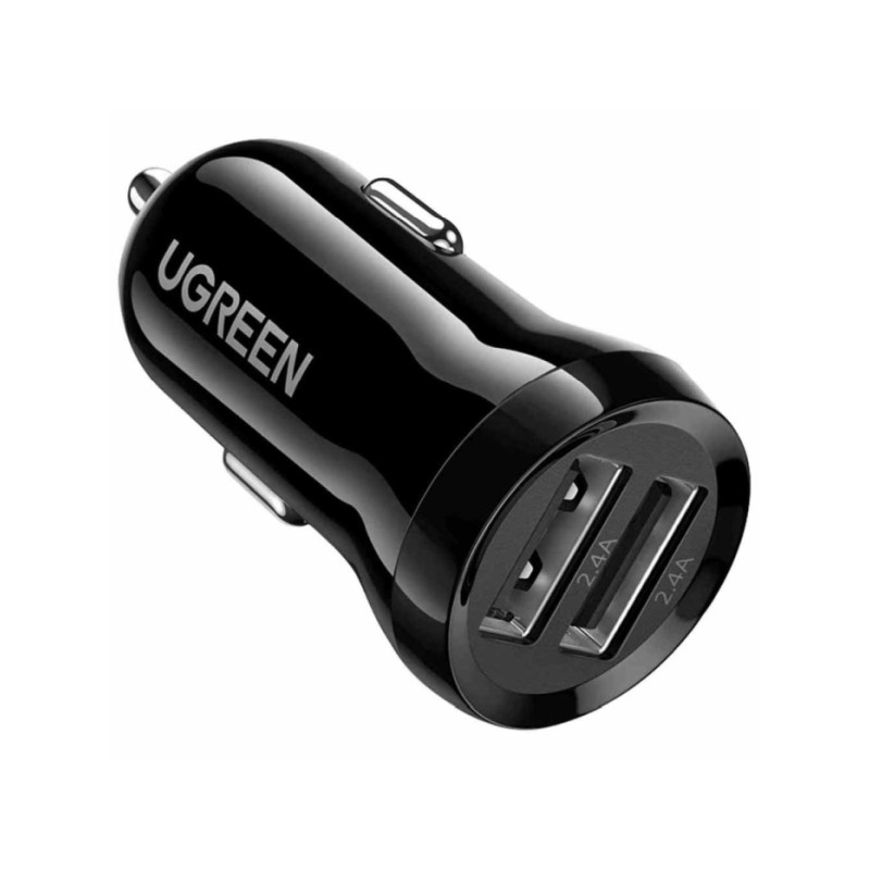 Auto punjač UGREEN, 24W, Dual USB-A, crni-19