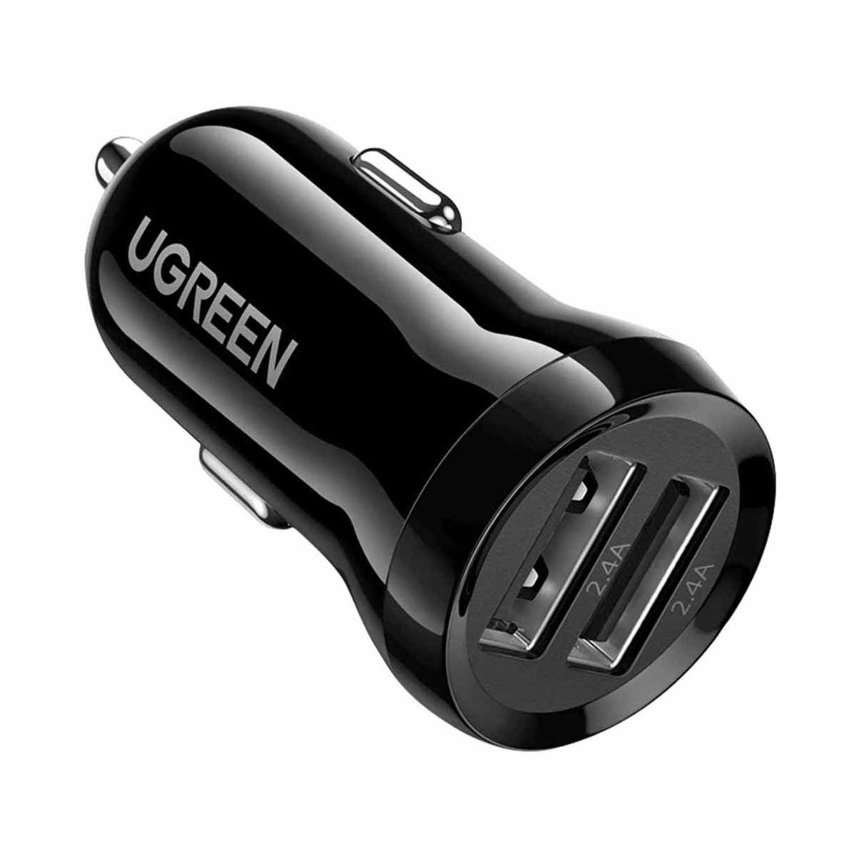 Auto punjač UGREEN, 24W, Dual USB-A, crni-5