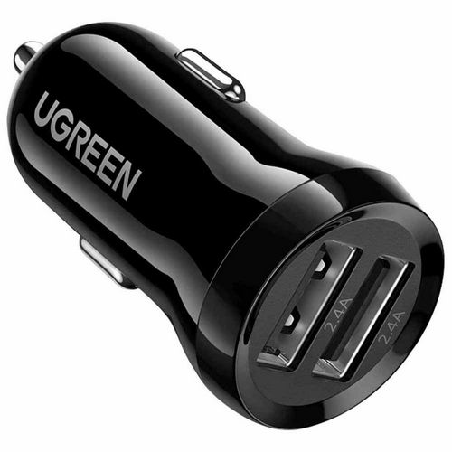 Auto punjač UGREEN, 24W, Dual USB-A, crni-2