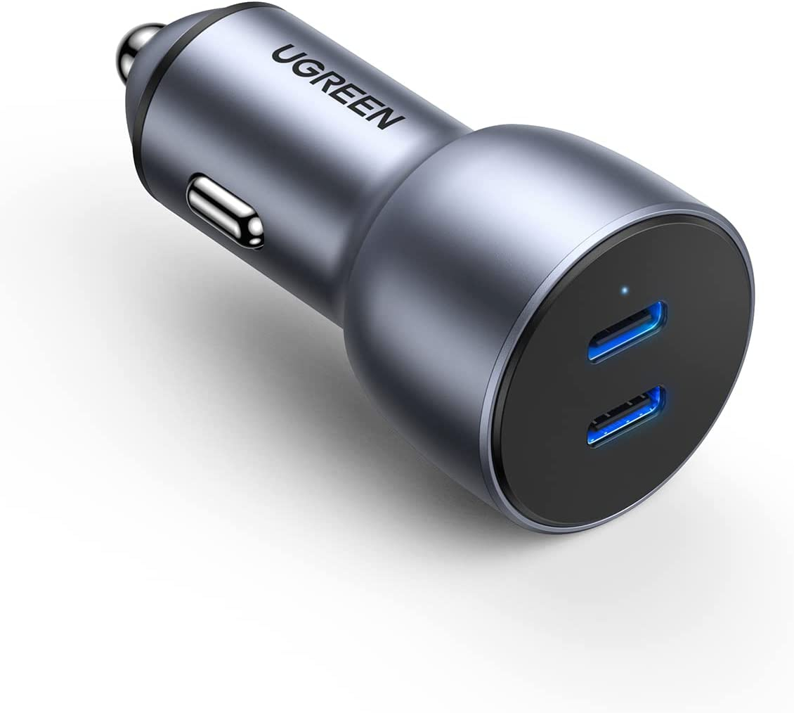 Auto punjač UGREEN, 36W, USB-C PD+USB-C PD, sivi-5