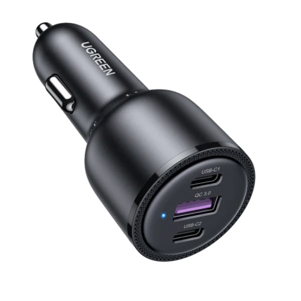 Auto punjač UGREEN, 69W, 2xUSB-C PD+USB-A, sivi-15