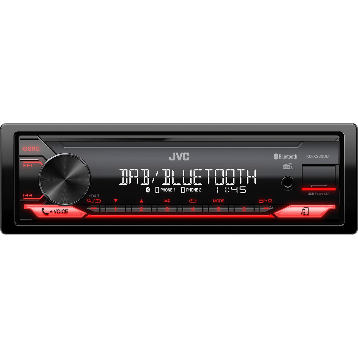 Auto radio JVC KD-X282DBT DAB+ bluetooth AUX USB-4